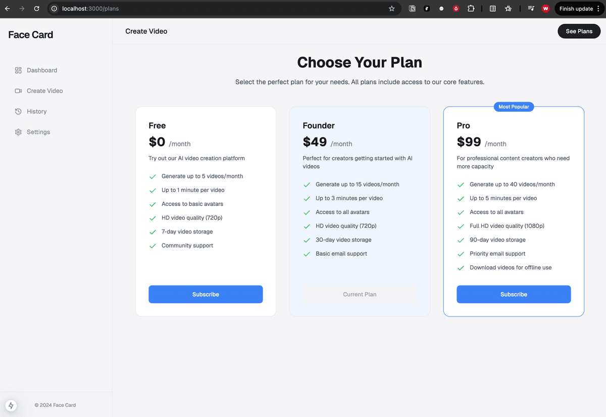 Flexible pricing plans